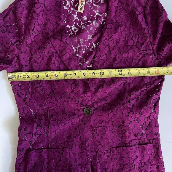 EYESHADOW Lace Purple Blazer Size S - Picture 8 of 8